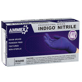 AMMEX Indigo Nitrile PF Exam Gloves