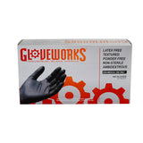 Gloveworks Black Nitrile PF Ind Gloves