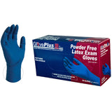 GlovePlus Blue Latex PF Exam Gloves