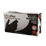 GlovePlus Black Nitrile PF Ind Gloves