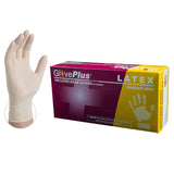 GlovePlus Ivory Latex PF Exam Gloves