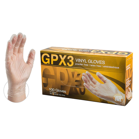 GPX3-100 Vinyl PF Ind Gloves