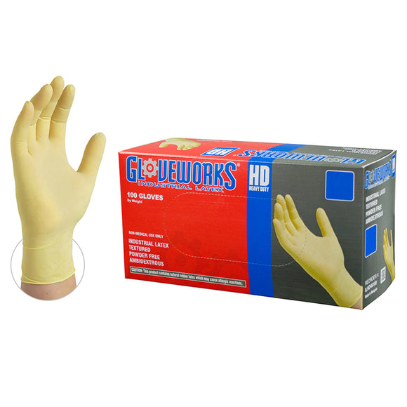 Gloveworks HD Latex PF Ind Gloves