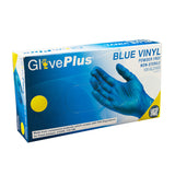 GlovePlus Blue Vinyl PF Ind Gloves