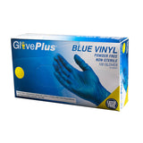 GlovePlus Blue Vinyl PF Ind Gloves