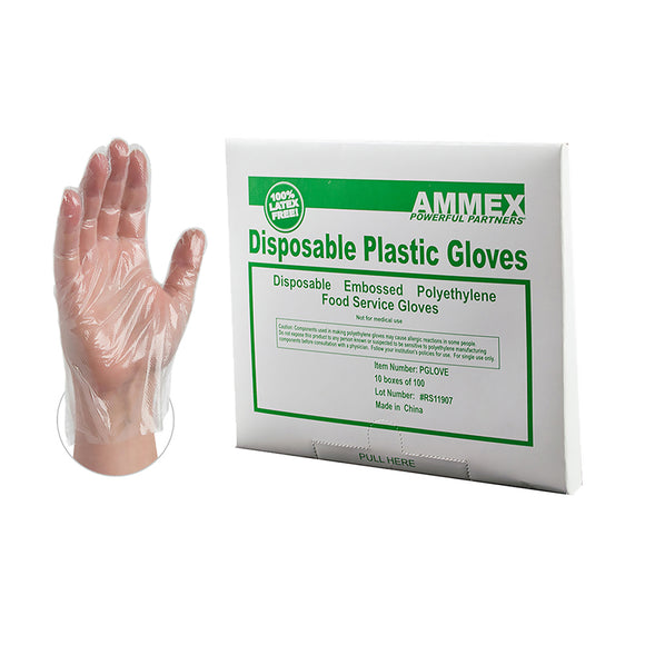 AMMEX Poly Food Service 100 Gloves
