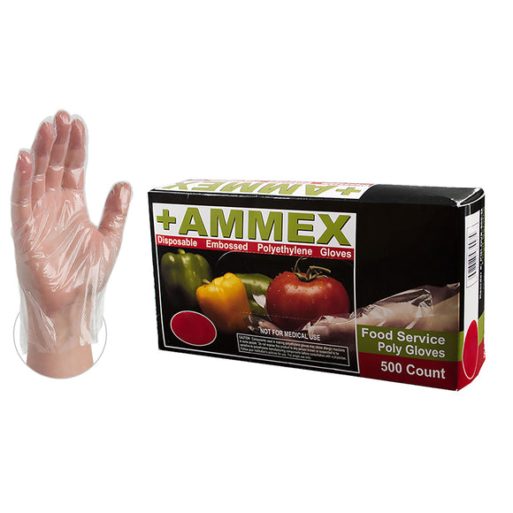 AMMEX Poly Food Service 500 Gloves