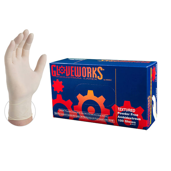 Gloveworks Latex PF Ind Gloves