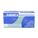 AMMEX Stretch Vinyl PF Exam Gloves