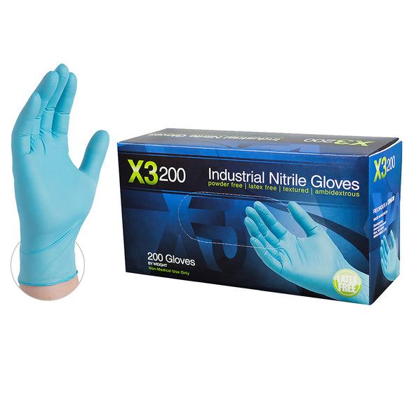 X3 200 Nitrile PF Ind Gloves