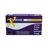 XTREME Nitrile Blue Powdered Industrial Gloves