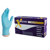 XTREME Nitrile Blue Powdered Industrial Gloves