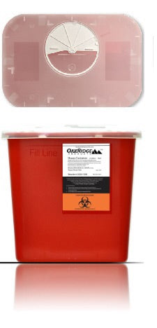 2 Gallon Sharps Containers w/Rotary Lid